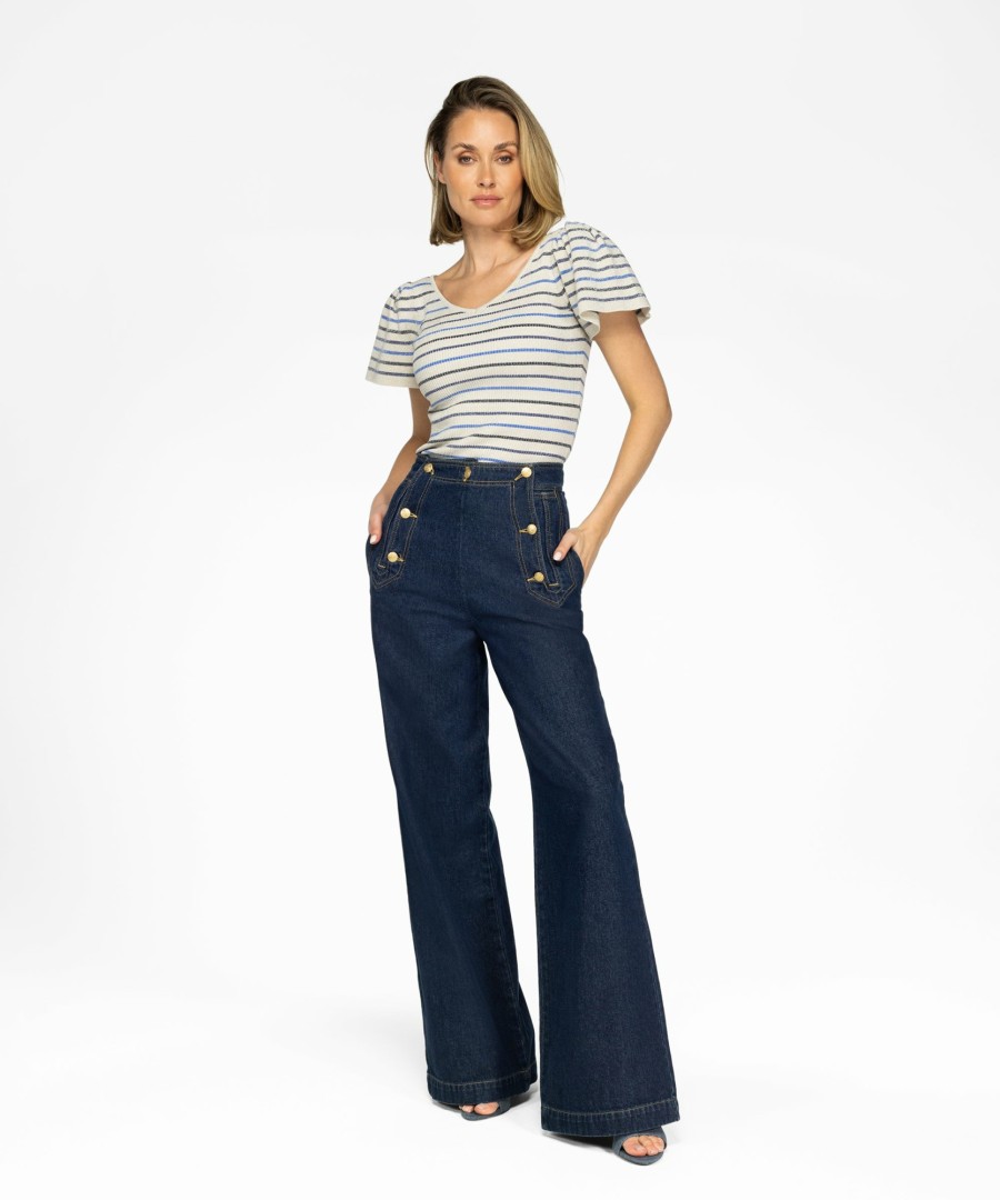 Ibana Thaira Stripes Airy Blue New